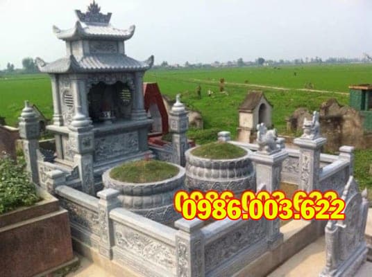Lăng mộ đá được thiết kế đẹp mắt, nổi bật